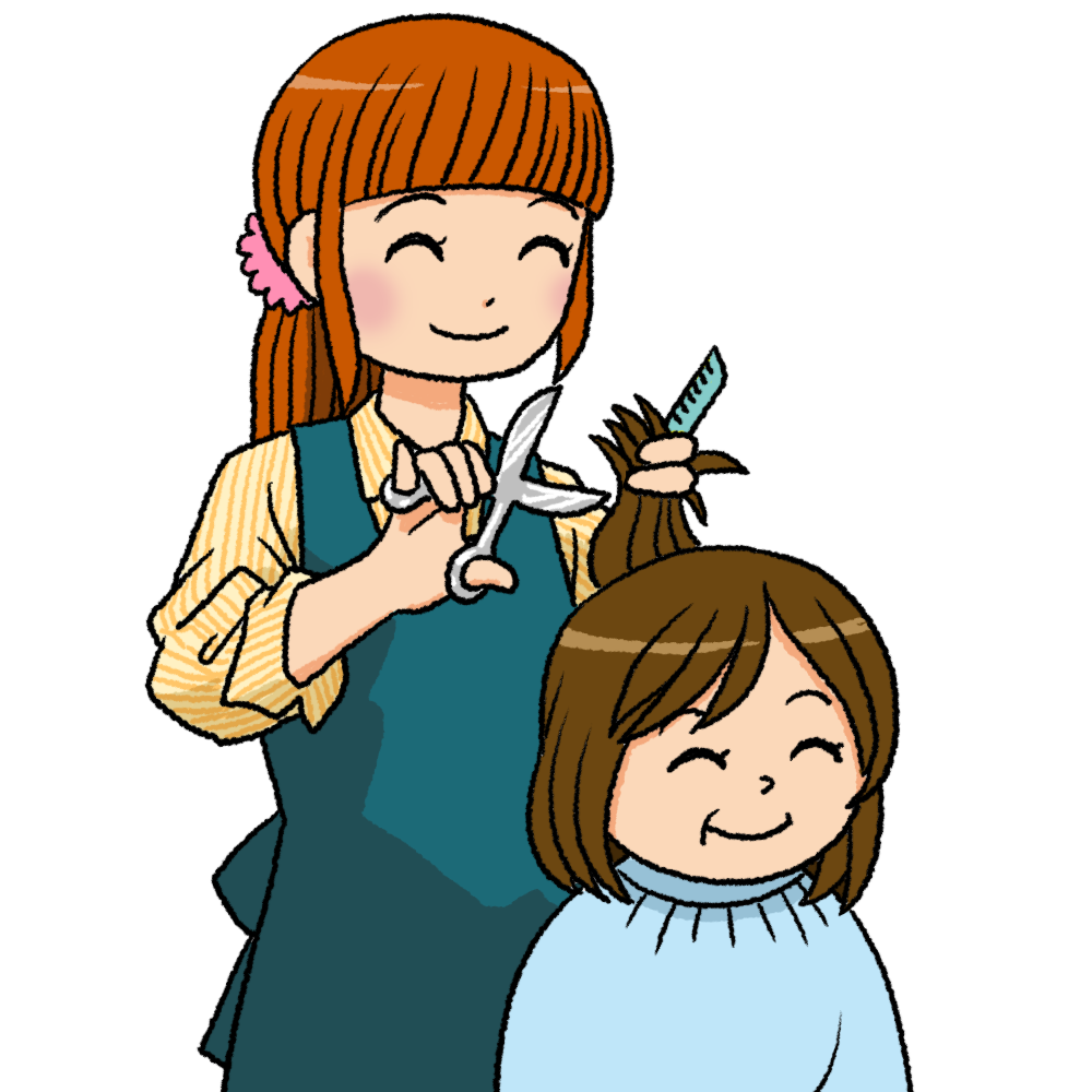 ヘア カット イラスト詳細 2位