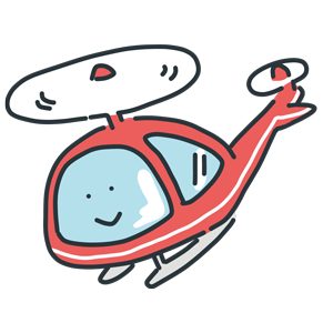 ヘリコプター イラスト 簡単詳細 8位