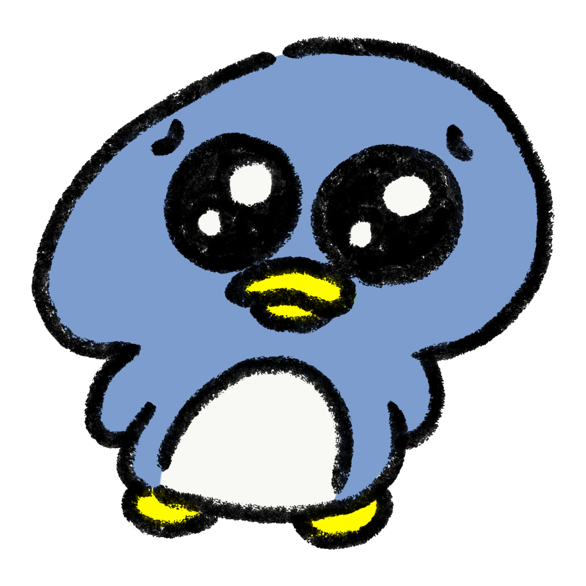 ペンギン イラスト 顔詳細 2位
