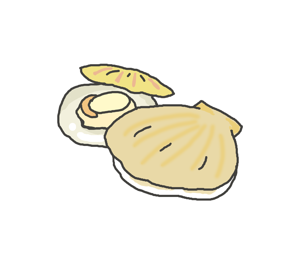 ホタテ イラスト かわいい詳細 13位