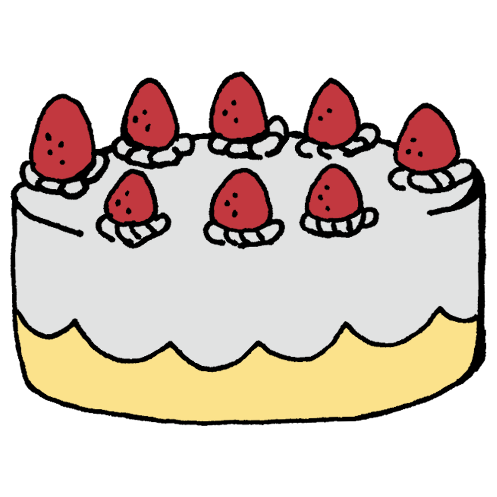 ホール ケーキ イラスト かわいい詳細 11位