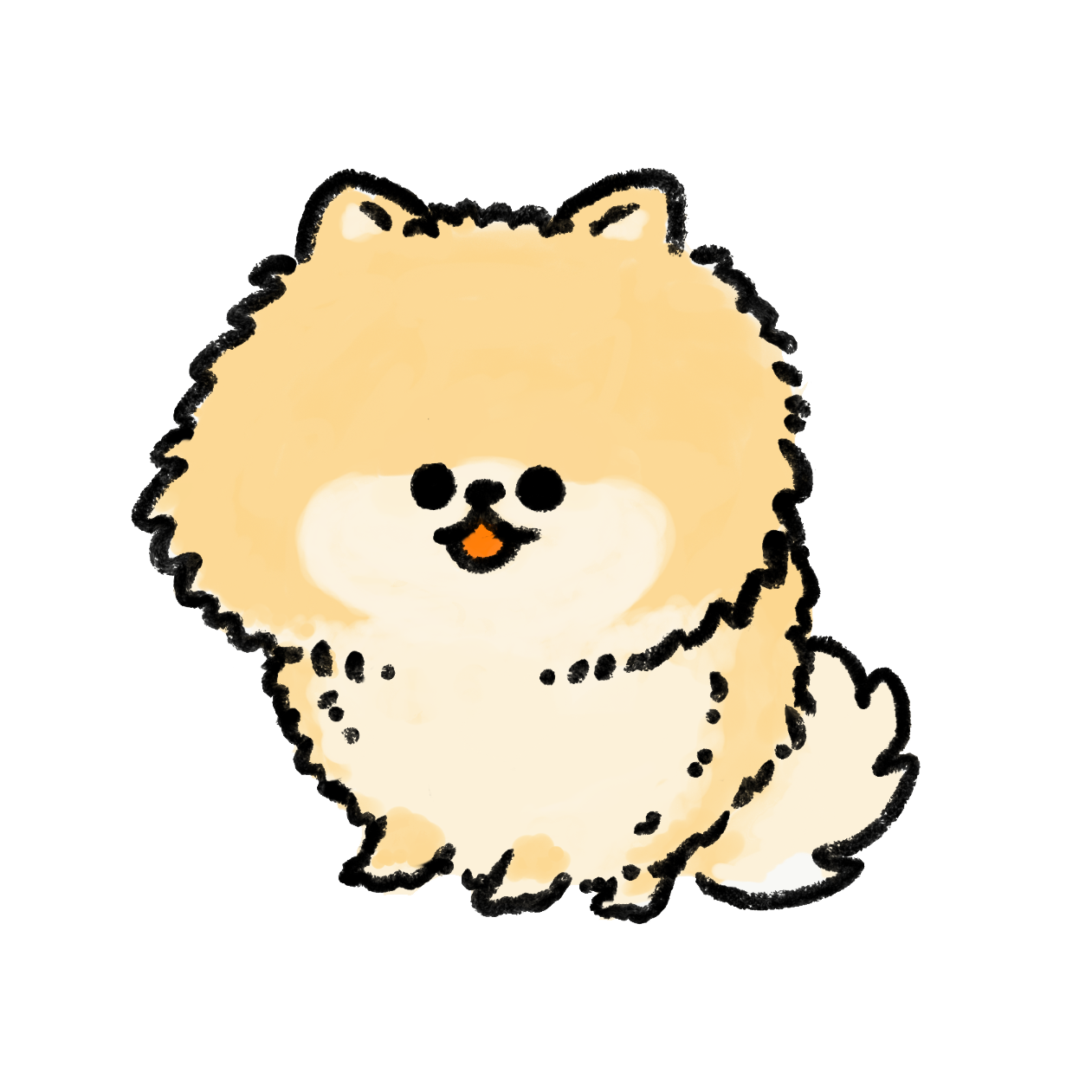 ポメラニアン 可愛い イラスト - KibrisPDR