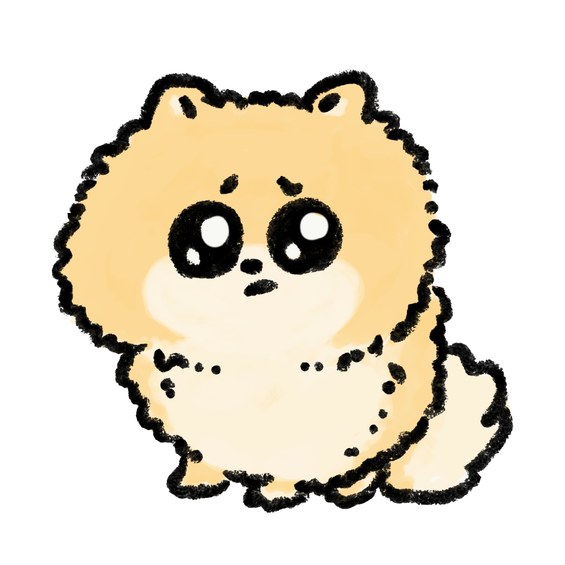ポメラニアン 可愛い イラスト詳細 2位