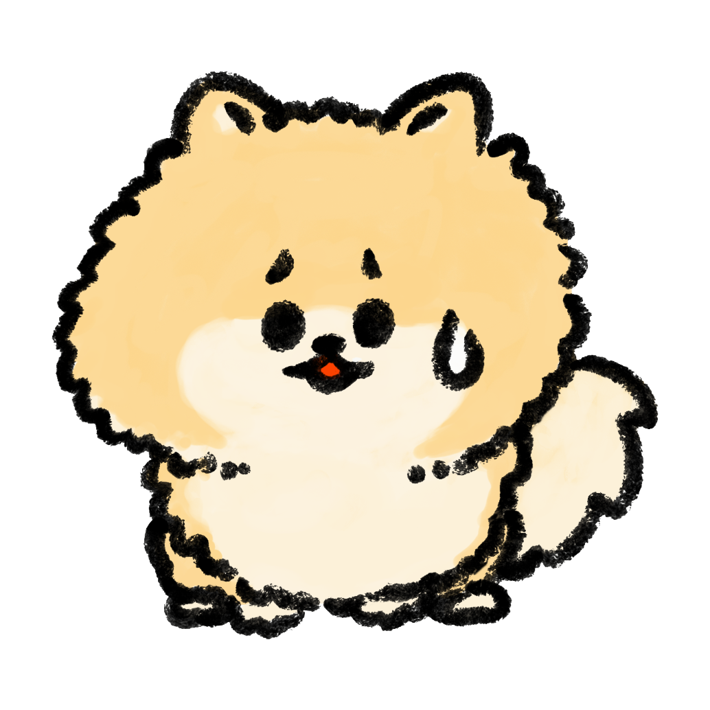ポメラニアン 可愛い イラスト詳細 5位