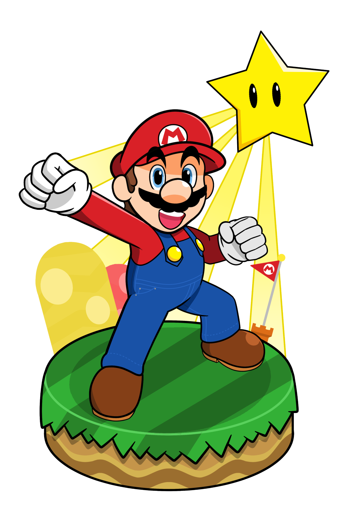 マリオ イラスト 手書き詳細 6位