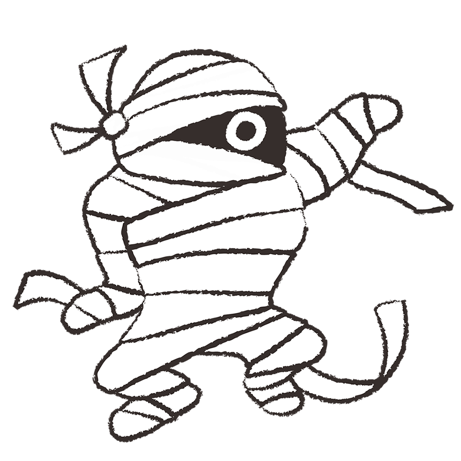 ミイラ イラスト 簡単詳細 9位