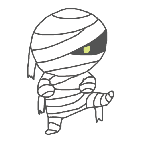 ミイラ イラスト 簡単詳細 10位