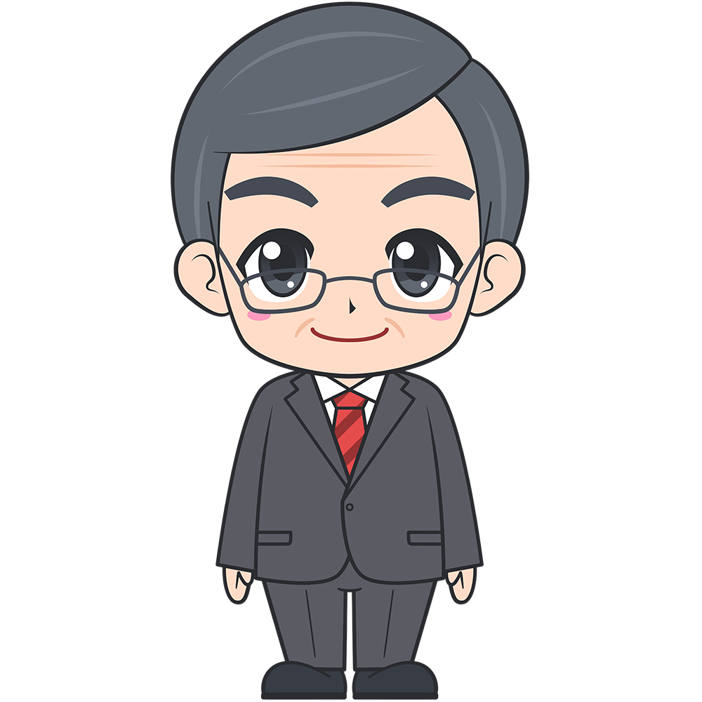 メガネ おじさん イラスト詳細 2位