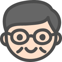 メガネ おじさん イラスト詳細 3位