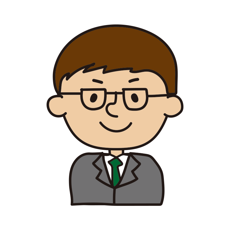 メガネ 男 イラスト詳細 9位