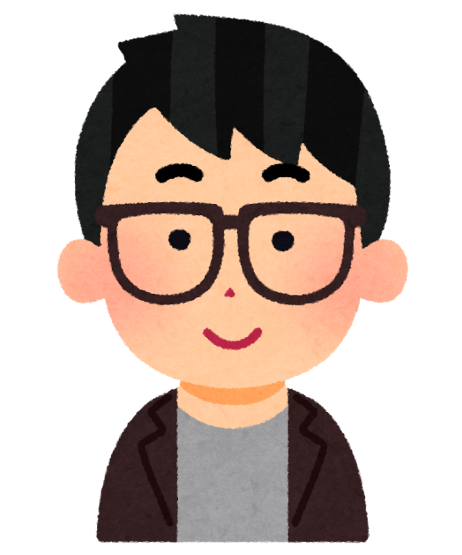 メガネ 男 イラスト詳細 3位