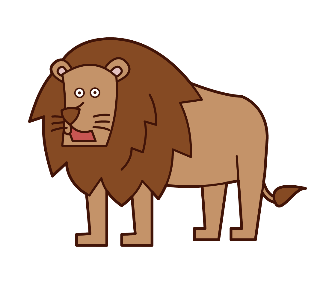 メス ライオン イラスト詳細 6位