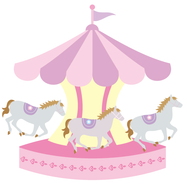 メリーゴーランド 馬 イラスト詳細 2位