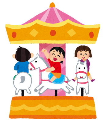メリーゴーランド 馬 イラスト詳細 14位