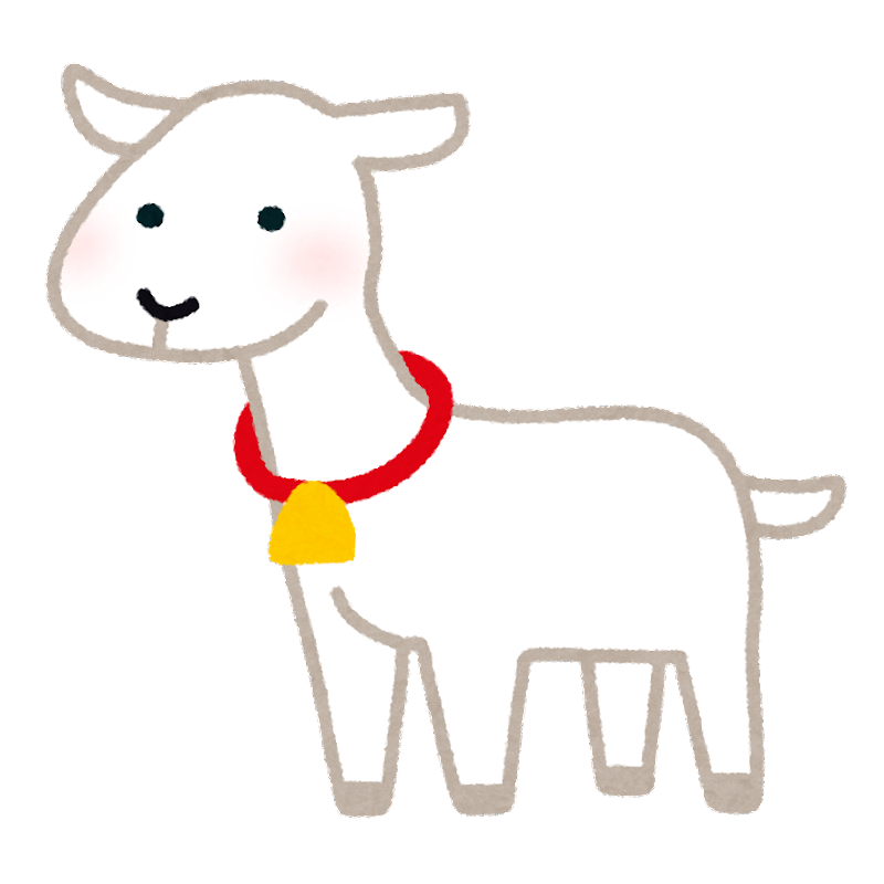 ヤギ イラスト 手書き詳細 4位