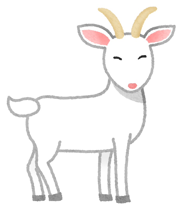 ヤギ イラスト 手書き詳細 5位
