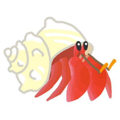 ヤドカリ イラスト かわいい詳細 9位