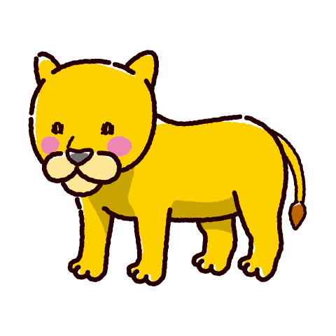 ライオン メス イラスト詳細 6位
