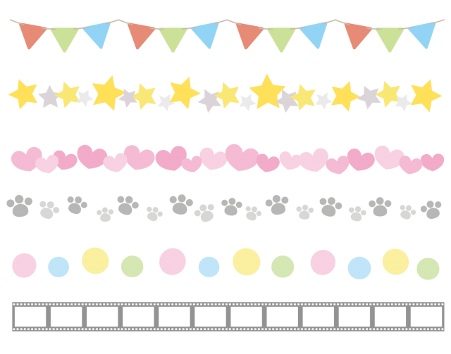 ライン フリー 素材詳細 3位