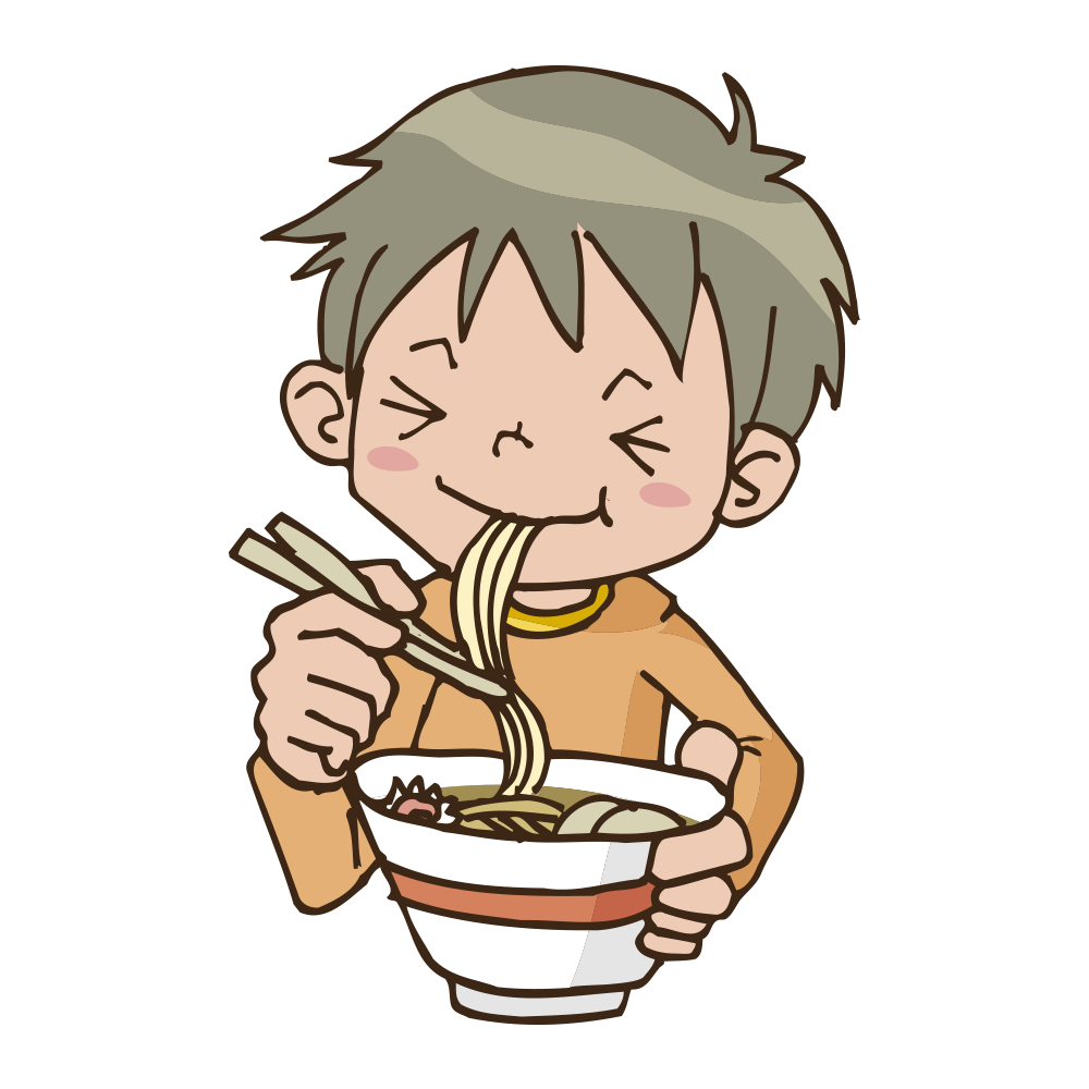 ラーメン 食べ てる イラスト詳細 4位