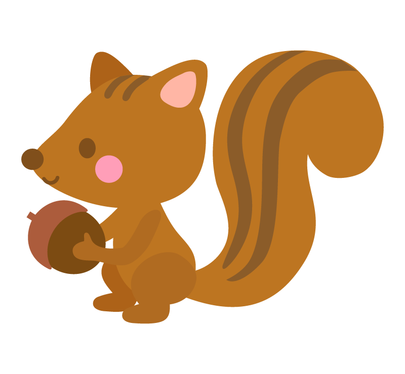 リス かわいい イラスト詳細 2位