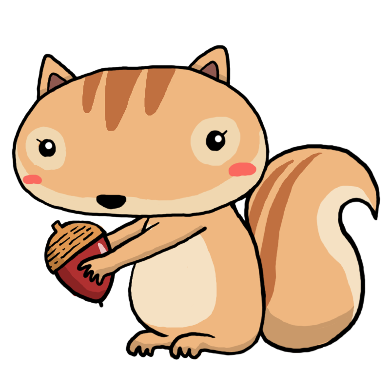 リス かわいい イラスト詳細 9位