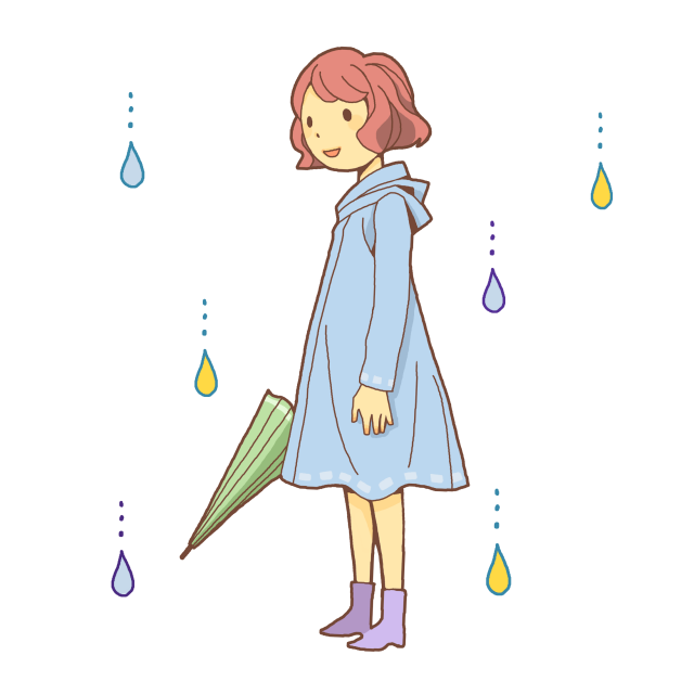 レイン コート イラスト詳細 5位