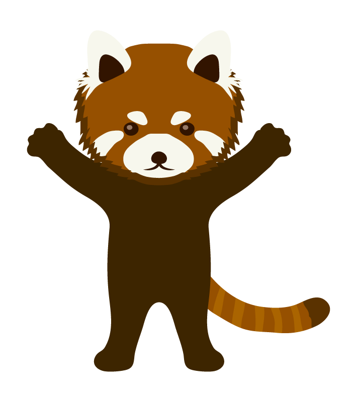 レッサーパンダ イラスト かわいい詳細 12位