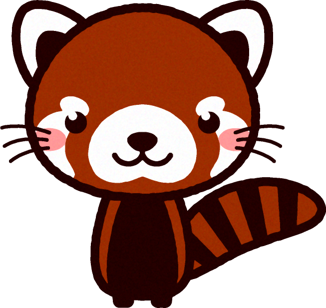 レッサーパンダ イラスト かわいい詳細 4位
