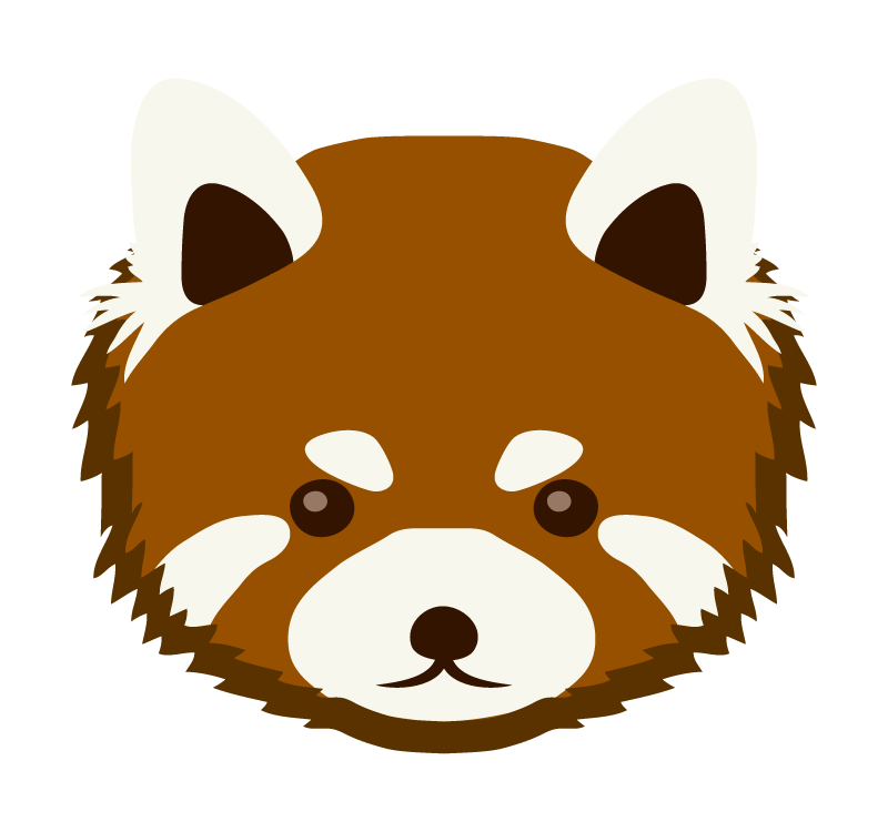 レッサーパンダ イラスト かわいい詳細 6位