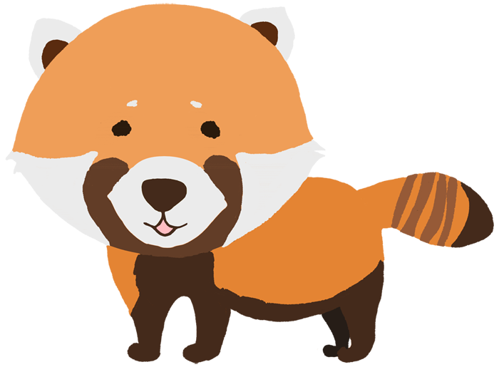 レッサーパンダ イラスト かわいい詳細 7位