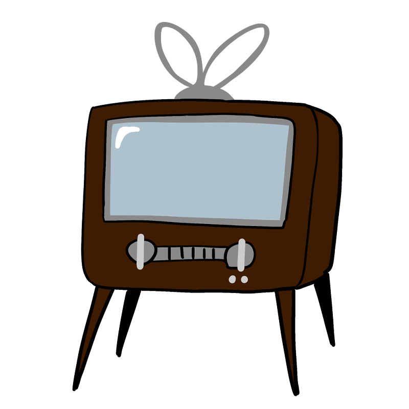 レトロ テレビ イラスト詳細 4位
