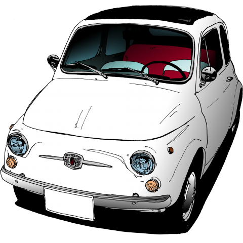 レトロ 車 イラスト詳細 5位