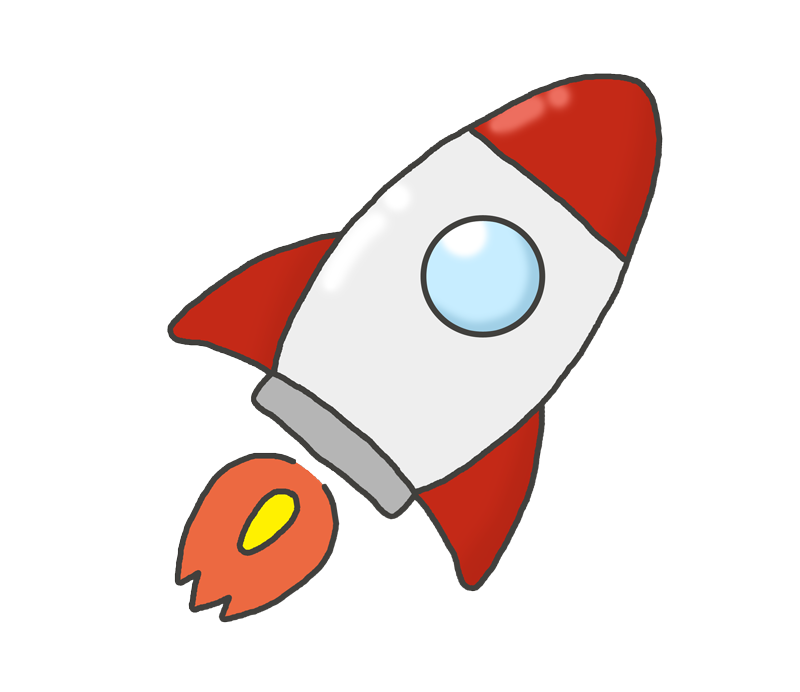 ロケット イラスト 簡単詳細 2位