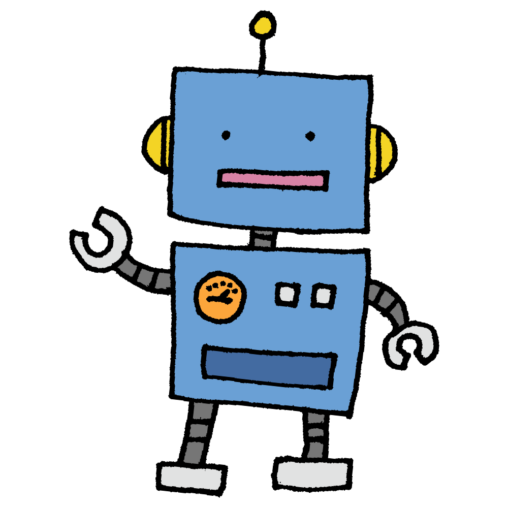 ロボット かわいい イラスト詳細 5位