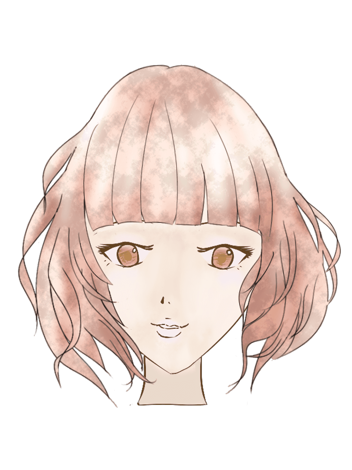 ロング 髪型 イラスト詳細 9位
