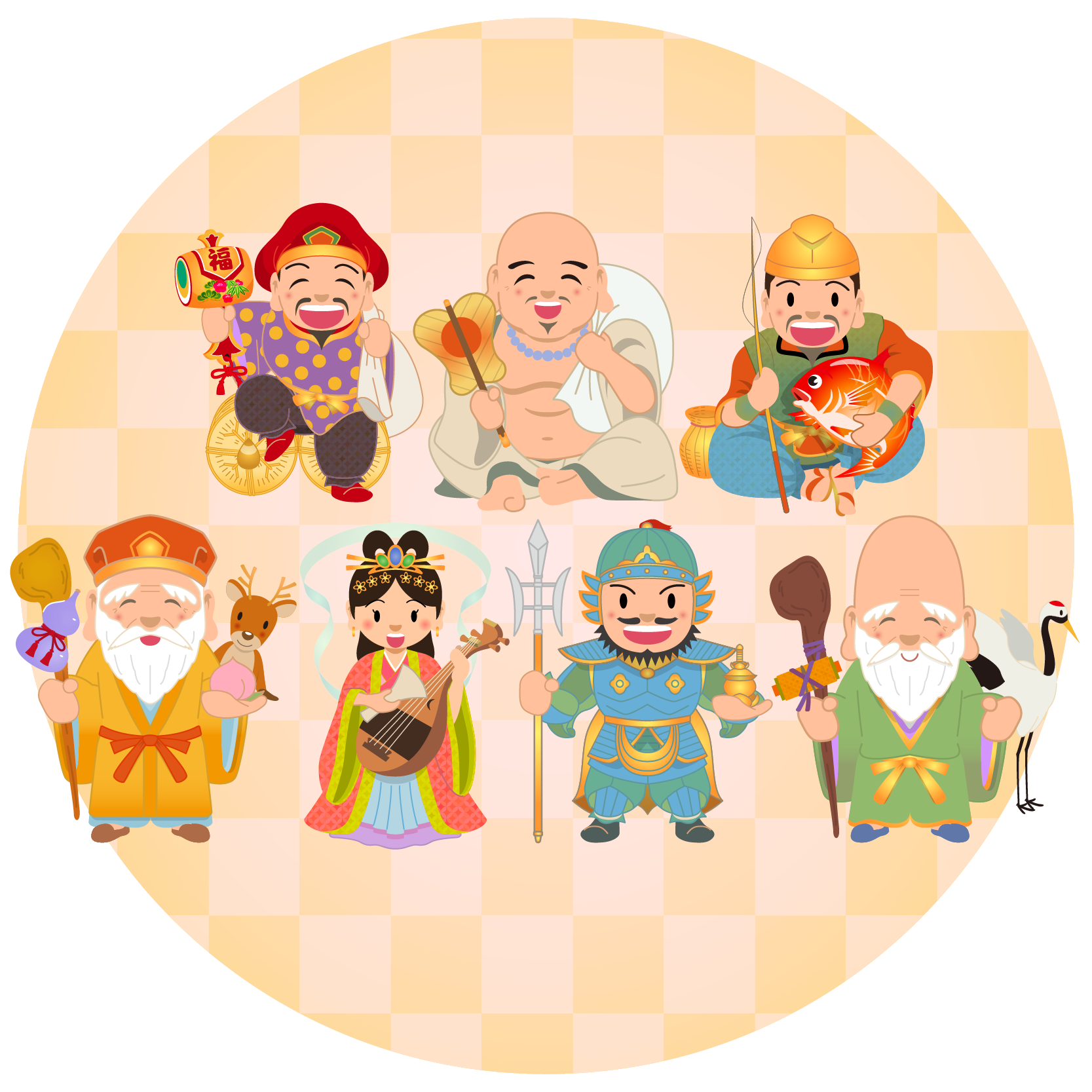 七福神 イラスト 無料詳細 8位