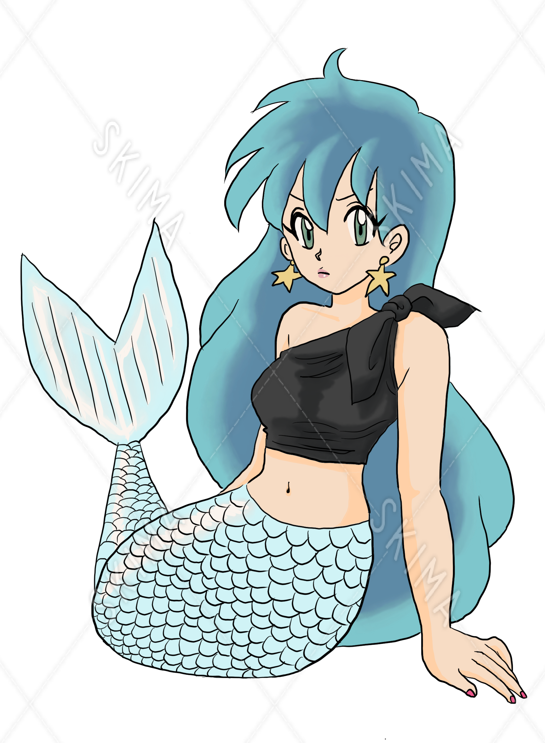 人魚 イラスト 美しい詳細 9位