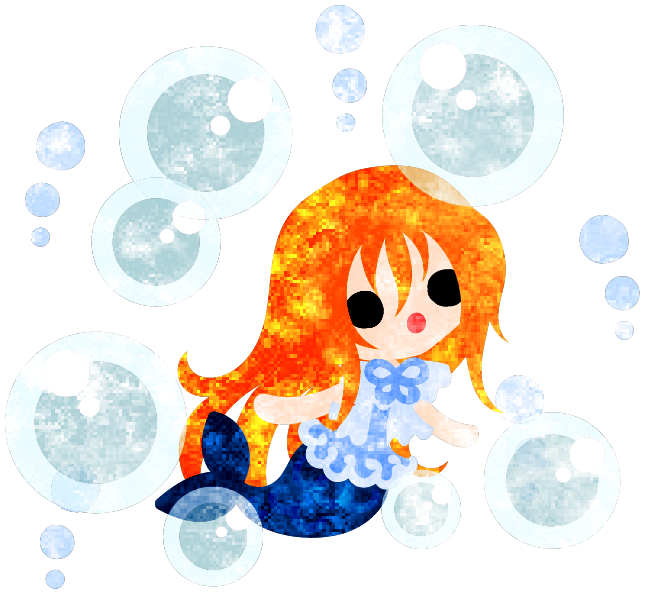 人魚 イラスト 美しい詳細 7位