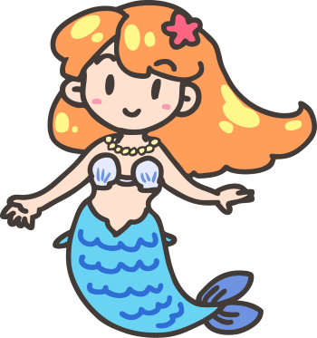 人魚 姫 イラスト かわいい詳細 2位