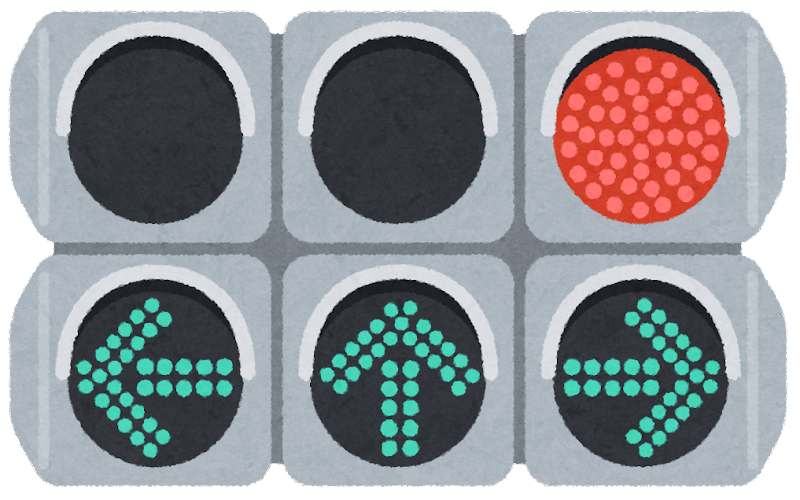 信号機 イラスト かわいい詳細 3位