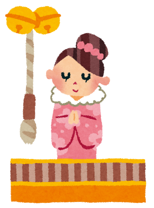 初詣 イラスト 手書き詳細 2位