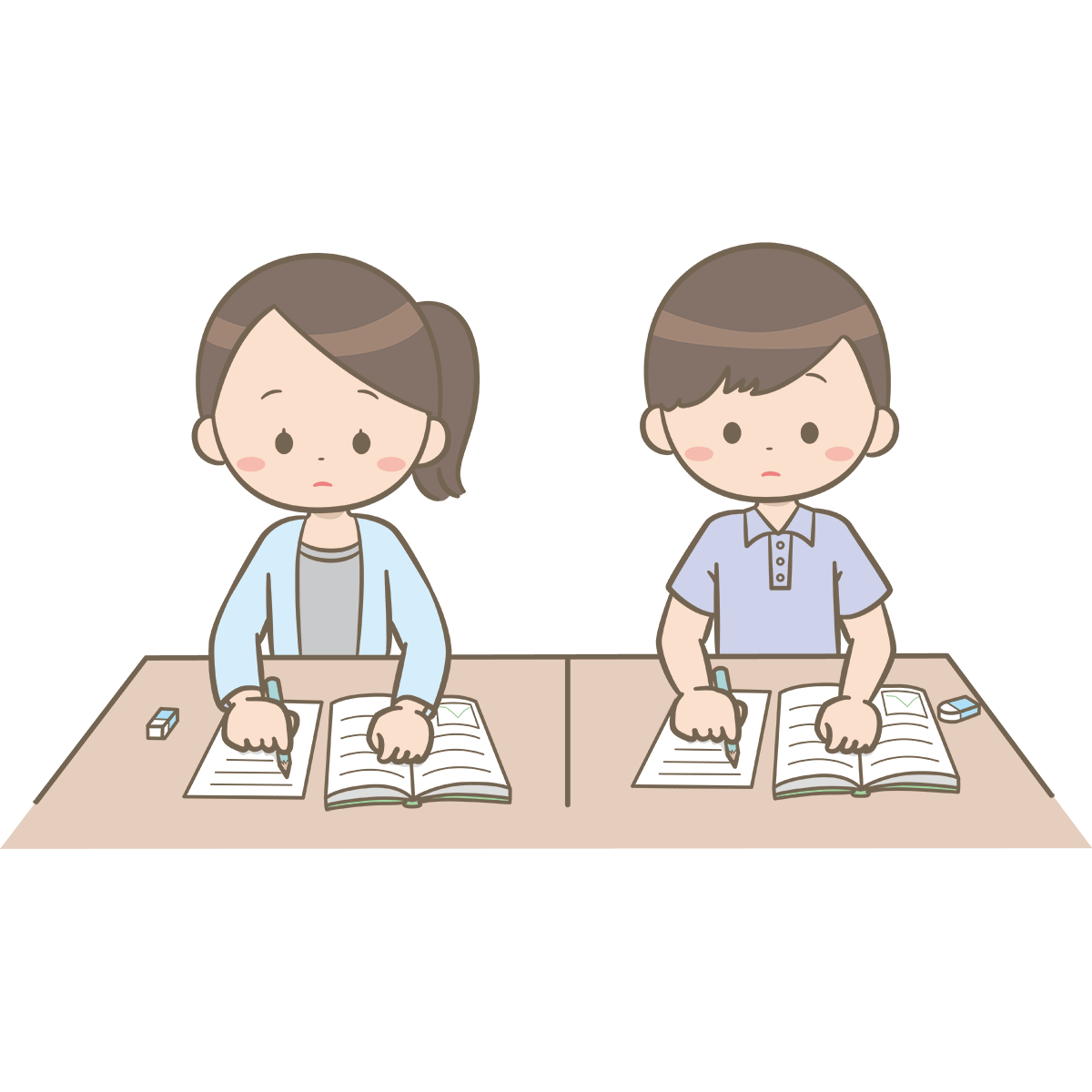 勉強 し て いる イラスト詳細 7位