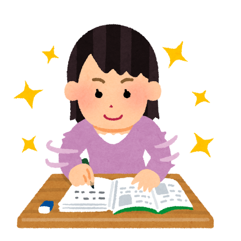 勉強 し て いる イラスト詳細 3位