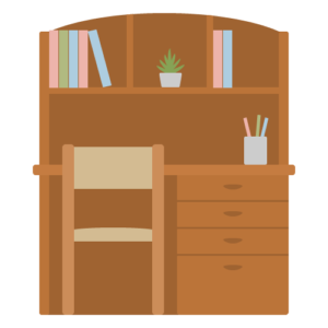 勉強 机 イラスト詳細 14位