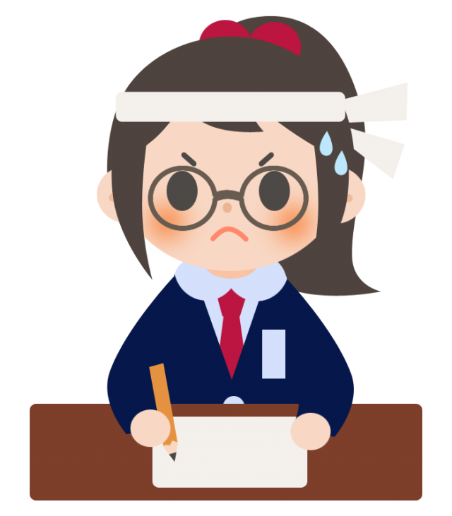 勉強 頑張る イラスト詳細 10位