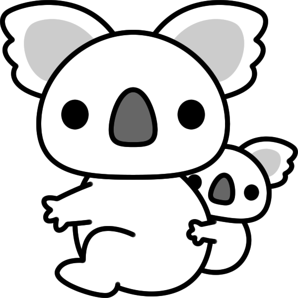 動物 イラスト 白黒 - KibrisPDR