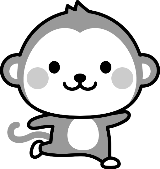 動物 イラスト 白黒詳細 12位