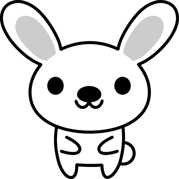 動物 イラスト 白黒詳細 5位