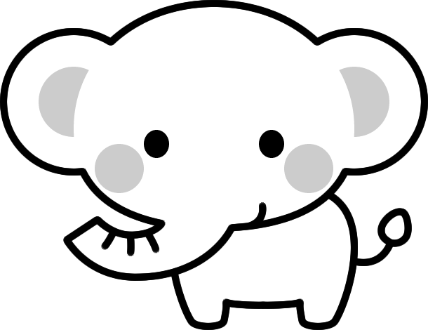 動物 イラスト 白黒詳細 6位